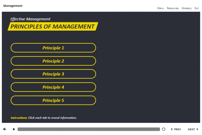 Management and Finances Course Starter Template — Articulate Storyline 3 / 360-57966