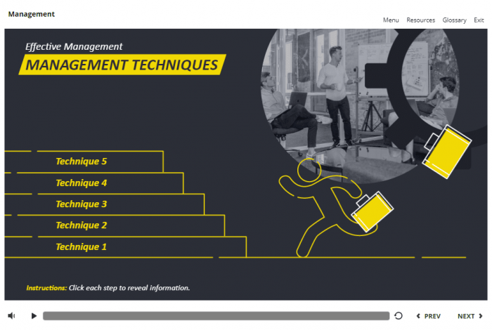 Management and Finances Course Starter Template — Articulate Storyline 3 / 360-57972
