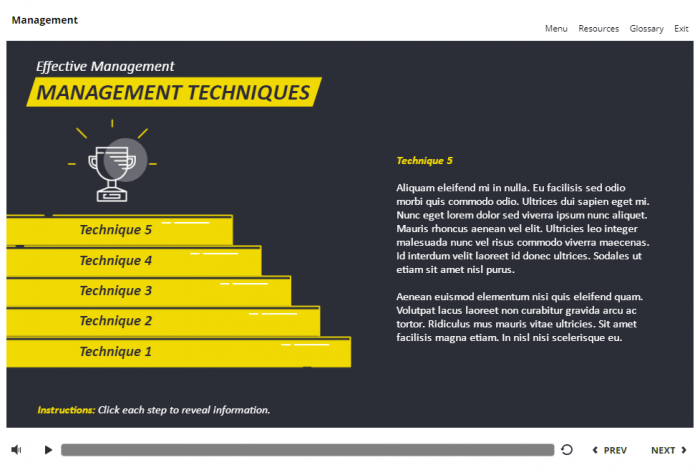 Management and Finances Course Starter Template — Articulate Storyline 3 / 360-57973