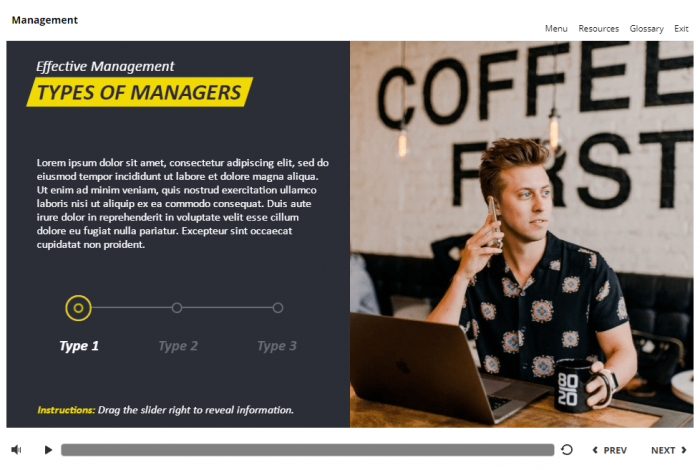Management and Finances Course Starter Template — Articulate Storyline 3 / 360-57979