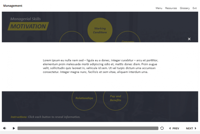 Management and Finances Course Starter Template — Articulate Storyline 3 / 360-58020