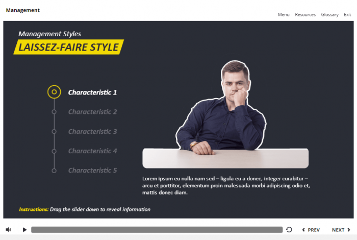 Management and Finances Course Starter Template — Articulate Storyline 3 / 360-58034
