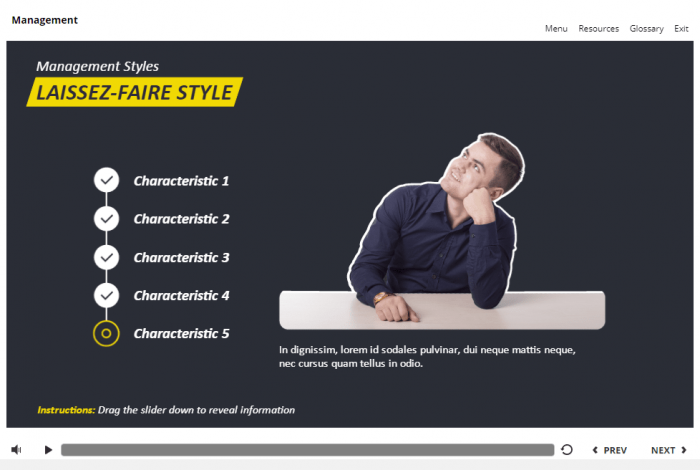 Management and Finances Course Starter Template — Articulate Storyline 3 / 360-58035