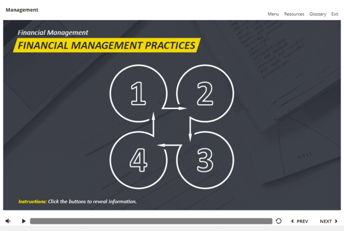 Management and Finances Course Starter Template — Articulate Storyline 3 / 360-58041