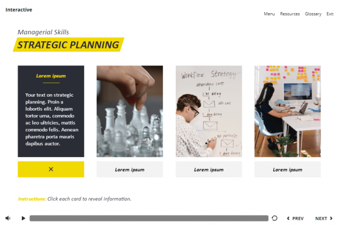 Strategic Planning Flip Cards — Storyline 3 Template-58128