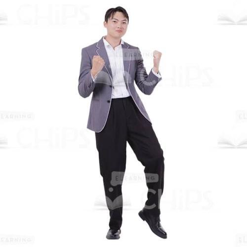 Excited Man With Yes Gesture Both Hands Cutout Picture-0