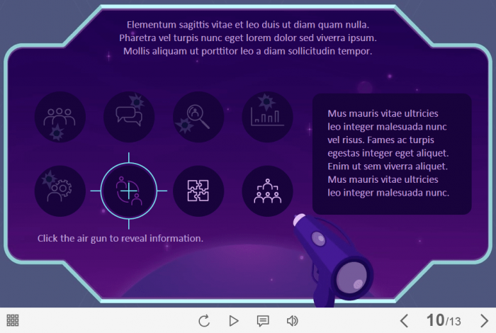 Clickable Space Blaster — Storyline 3 / 360 Template-61181