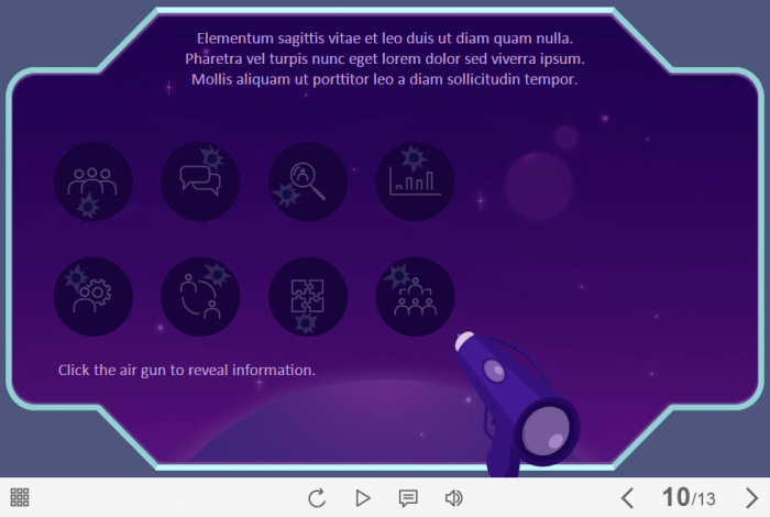 Clickable Space Blaster — Storyline 3 / 360 Template-61183