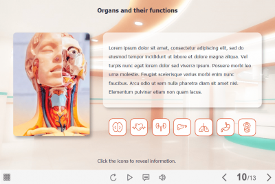 Tabs with Medical Icons — Storyline 3 / 360 Template-0
