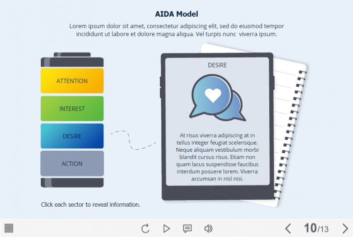 AIDA Model Tabs — Storyline 3 / 360 Template-61192