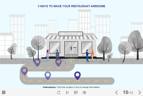 Restaurant Markers — Lectora Template-0