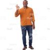 Man In Casual Style Makes Sign Ok With His Hand Cutout Photo-0