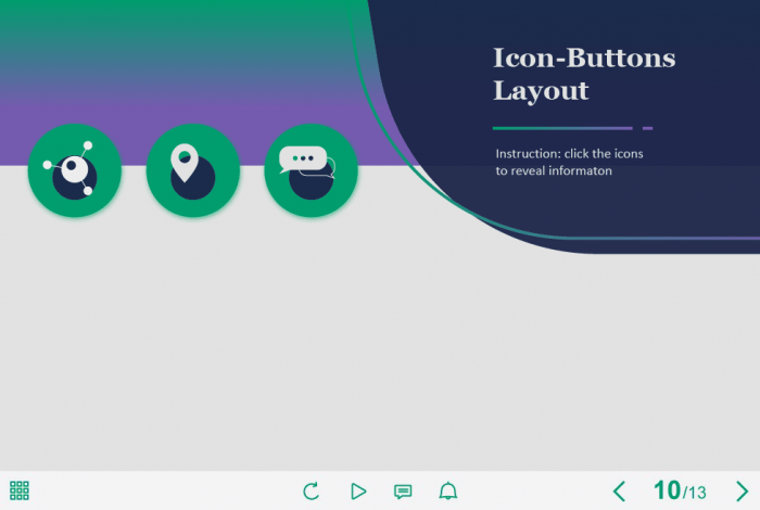 Icon Buttons — Captivate Template-0