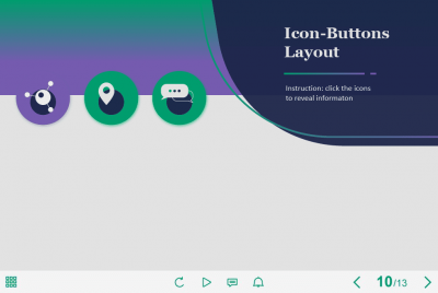 Icon Buttons — Captivate Template-64145