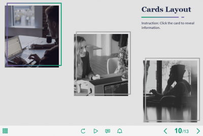 Clickable Cards — Captivate Template-64169