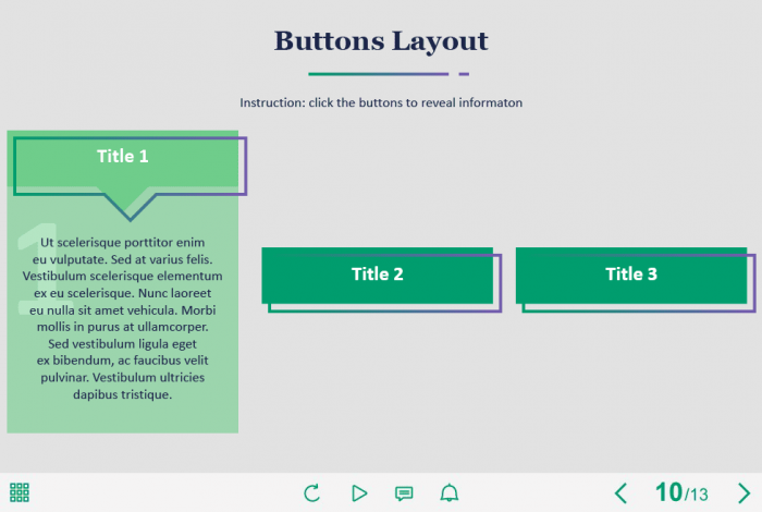 Three Buttons — Captivate Template-64178