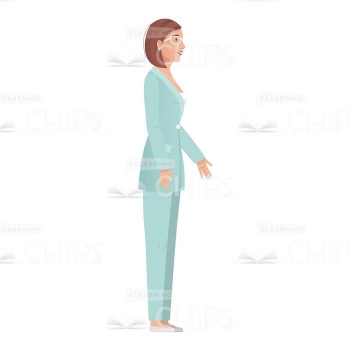 Young Businesswoman Vector Character for Animation-61717