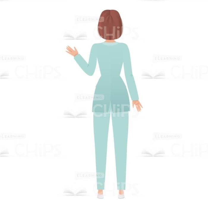 Young Businesswoman Vector Character for Animation-61718