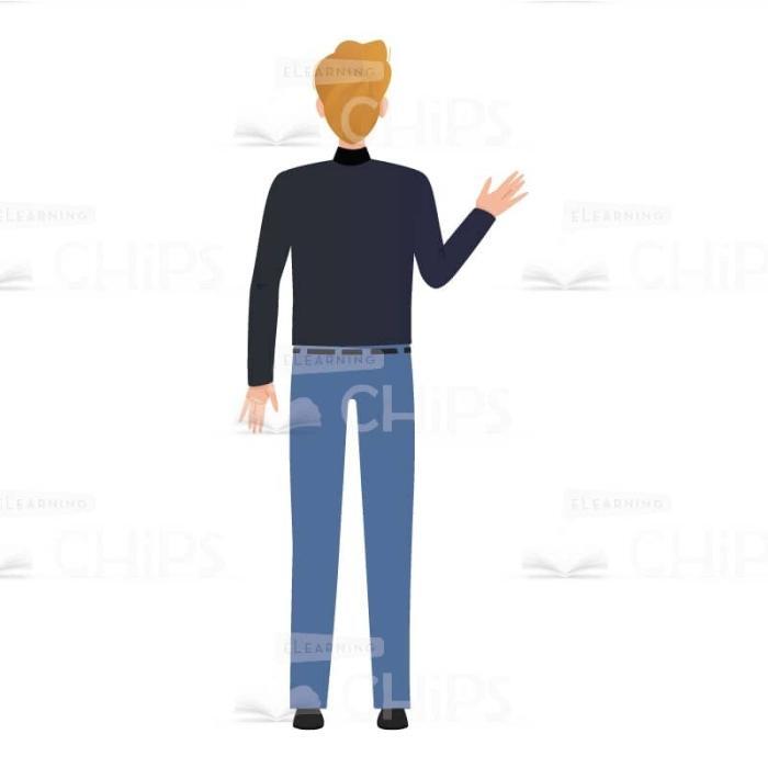 Glad Young Man Vector Character for Animation-61768