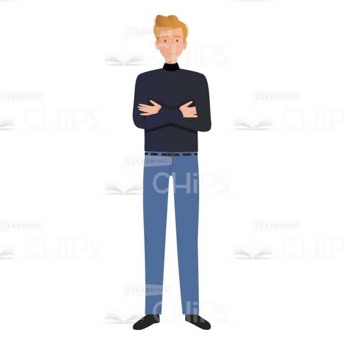 Glad Young Man Vector Character for Animation-61770
