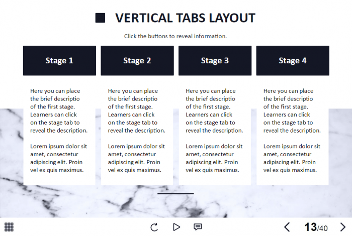 Stage Tabs — Storyline 3 / 360 Template-60279