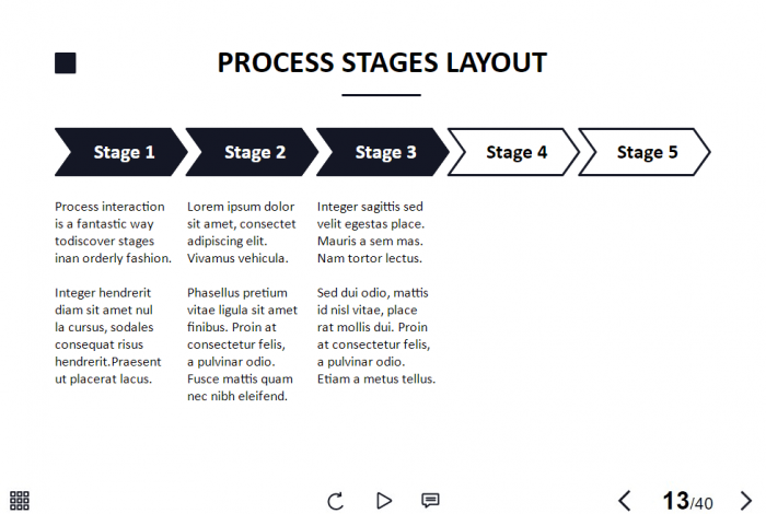 Process Stages Arrow Buttons — Storyline 3 / 360 Template-60295