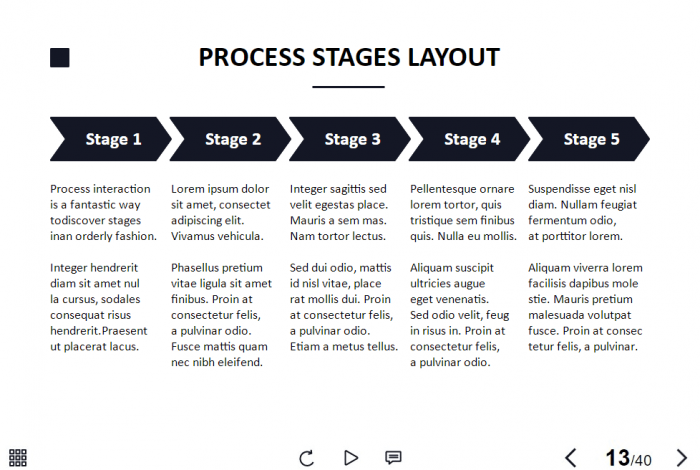 Process Stages Arrow Buttons — Storyline 3 / 360 Template-60296