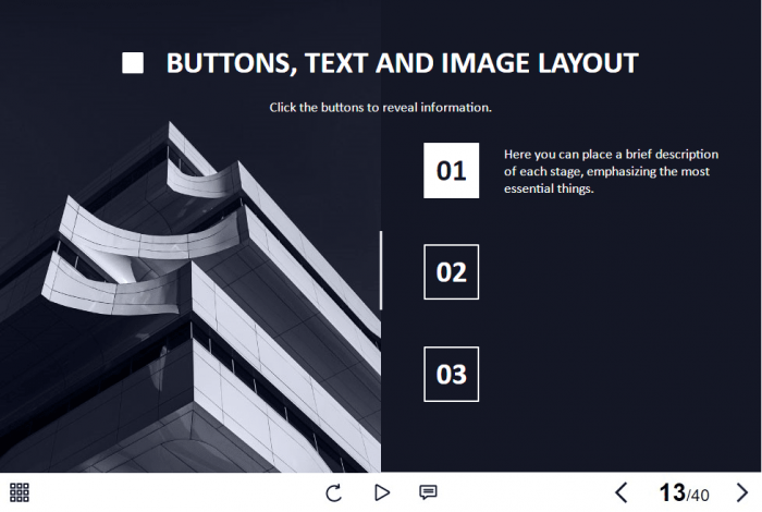 Square Buttons with Numbers — Storyline 3 / 360 Template-60301
