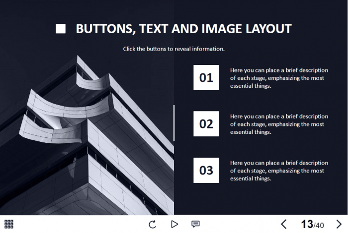 Square Buttons with Numbers — Storyline 3 / 360 Template-60303