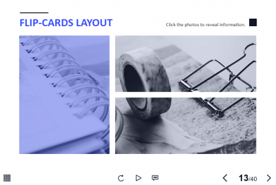 Three Flip Cards — Storyline 3 / 360 Template-60305