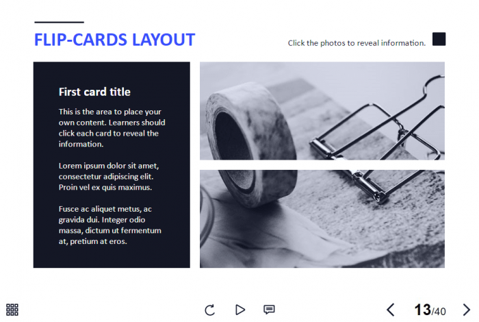 Three Flip Cards — Storyline 3 / 360 Template-60306