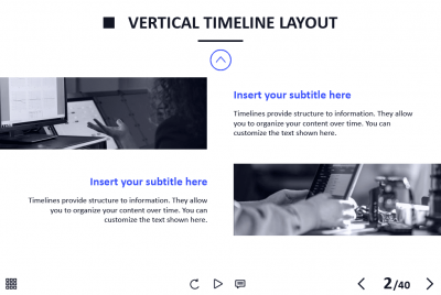 Vertical Slideshow — Captivate Template-60435