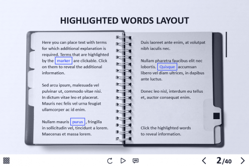 Highlighted Words — Captivate Template-0