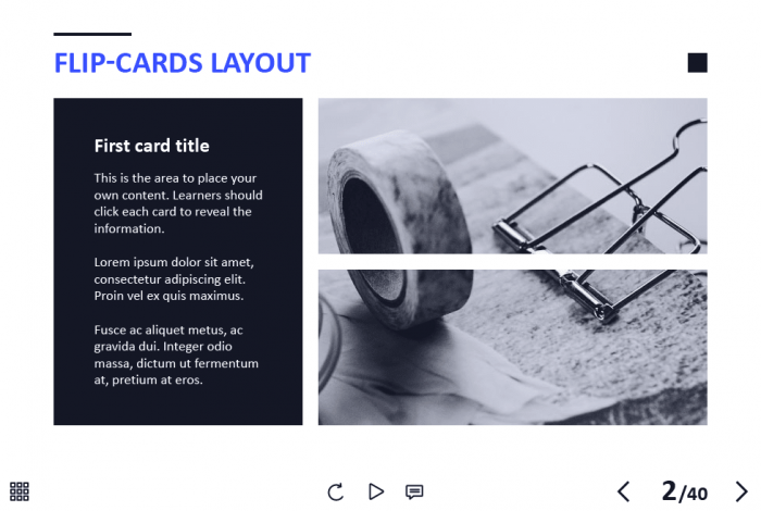 Three Flip Cards — Captivate Template-60458