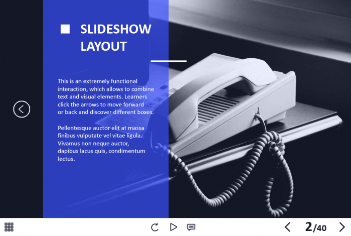Horizontal Slideshow — Captivate Template-60466