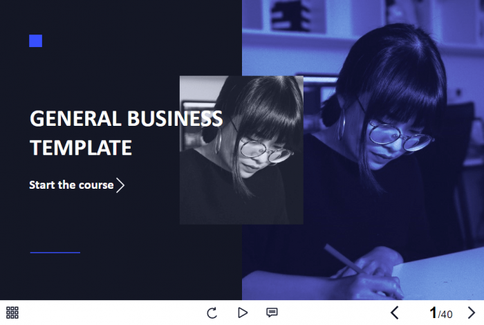 General Business Course Starter Template — Articulate Storyline 3 / 360-0