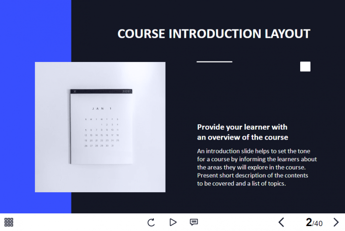 General Business Course Starter Template — Articulate Storyline 3 / 360-60186