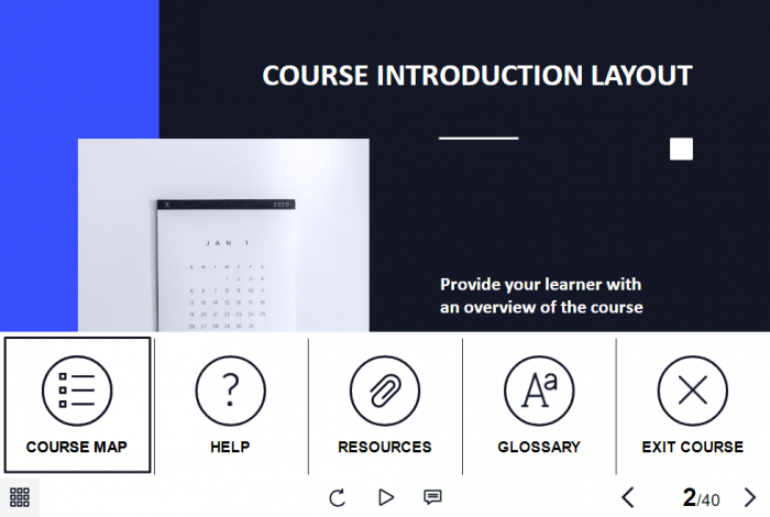 General Business Course Starter Template — Articulate Storyline 3 / 360-60187