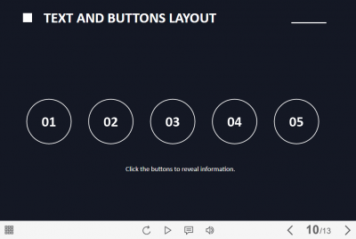 Five Round Buttons — Lectora Template-0