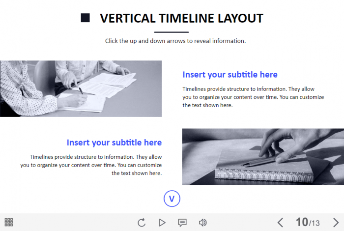 Vertical Slideshow — Lectora Template-0