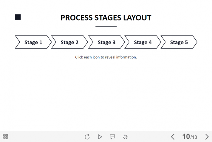 Process Stages Arrow Buttons — Lectora Template-0