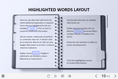 Highlighted Words — Lectora Template-0