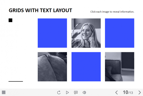 Image and Text Grid — Lectora Template-0