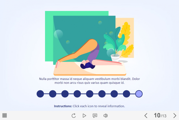 Yoga Slider — Lectora Template-61390