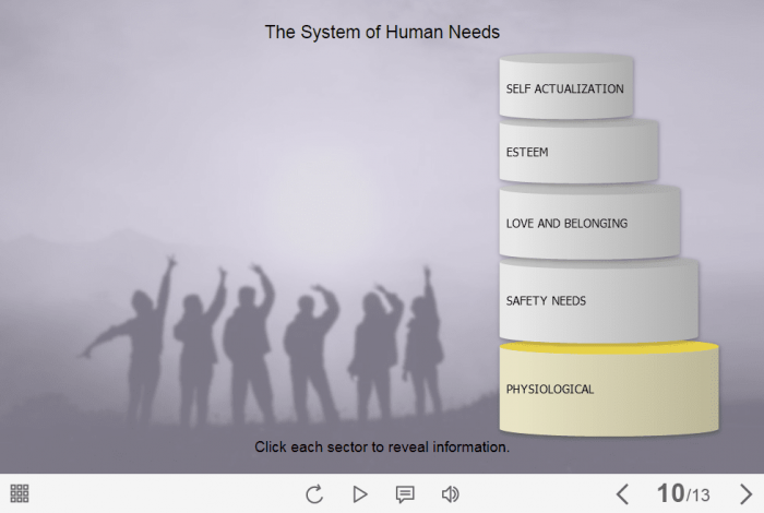 The System of Human Needs Tabs — Lectora Template-61467