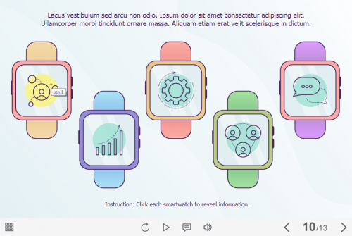 Icons on Smartwatches — Lectora Template-61490