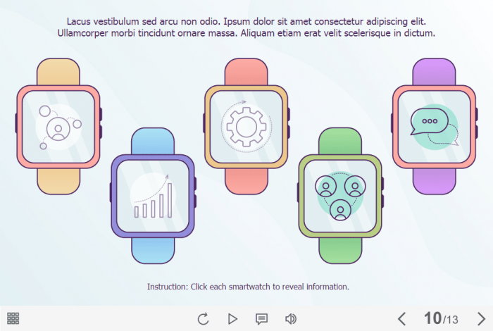 Icons on Smartwatches — Lectora Template-61494