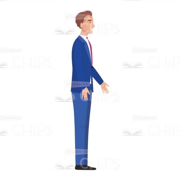 Handsome Businessman Vector Character for Animation-61747