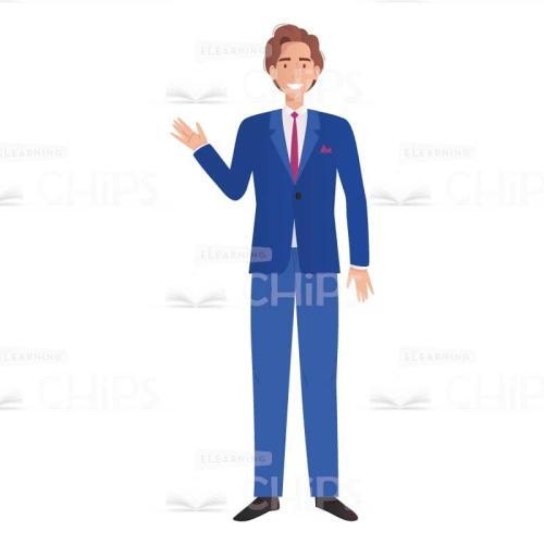 Handsome Businessman Vector Character for Animation-0