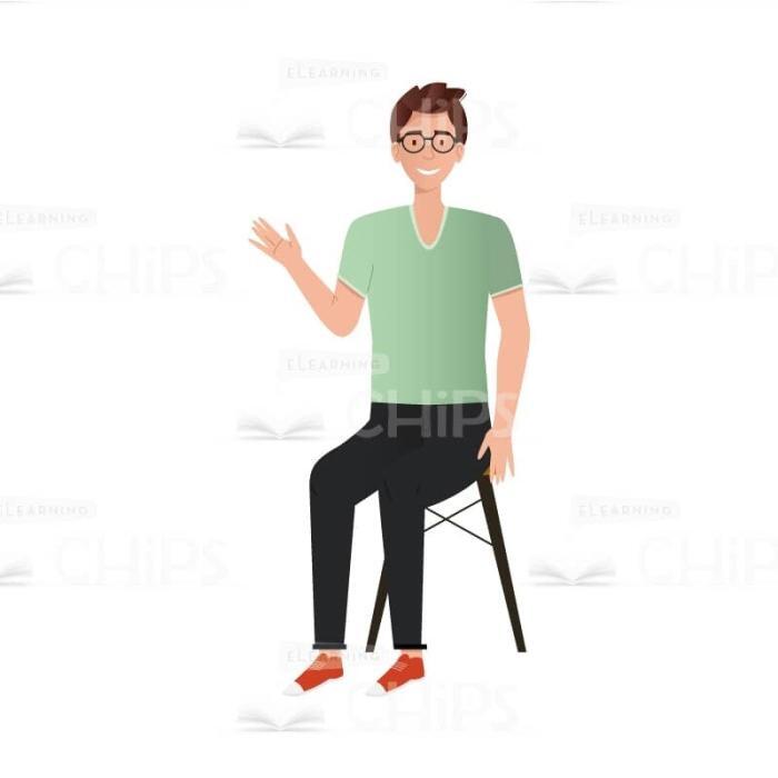 Good-looking Young Man Vector Character for Animation-61756